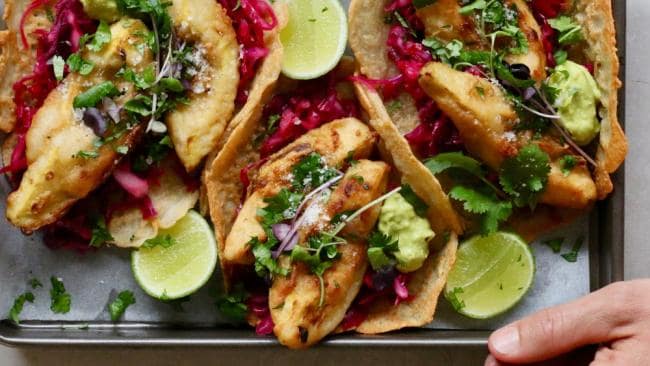 Meatless Monday is sorted thanks to Luke Hines’ tempura avocado tacos